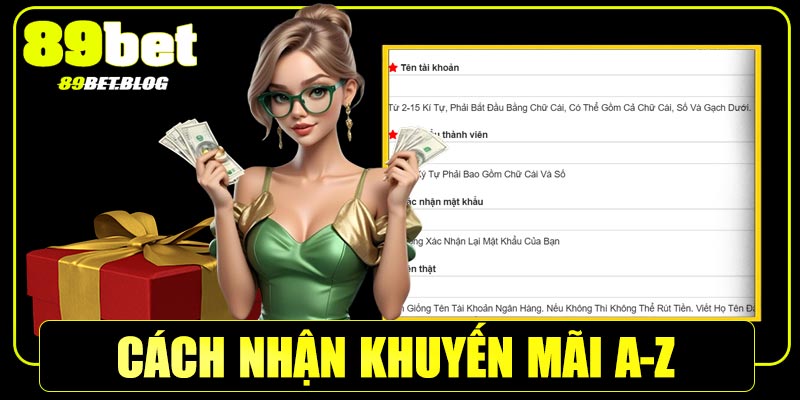 Hướng dẫn nhận khuyến mãi 89Bet chi tiết từ A–Z