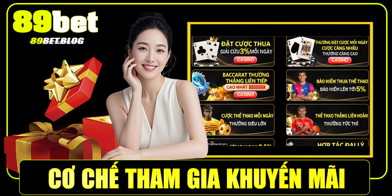 Cơ chế tham gia khuyến mãi 89Bet