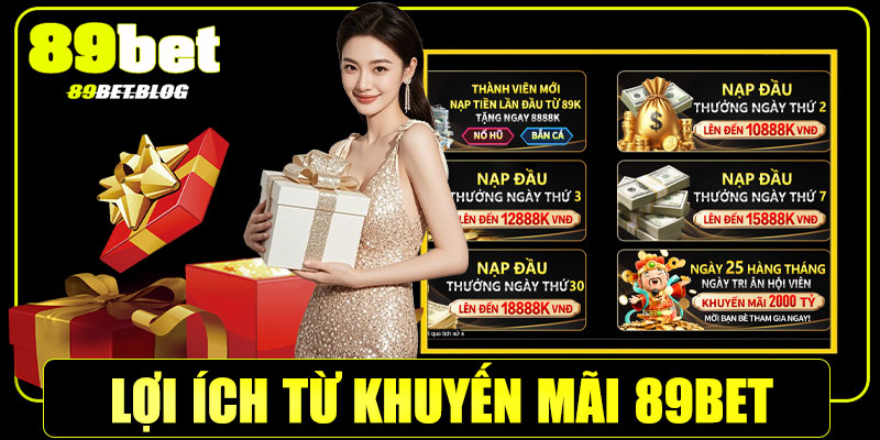Tham gia khuyến mãi 89bet có lợi ích gì?