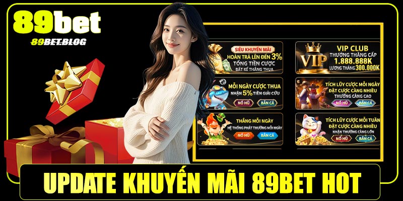 Update khuyến mãi 89Bet hot nhất 2025